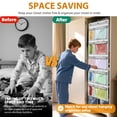 thumbnail image 6 of Livhil Hanging Closet Organizer, Weekly Clothes Organizer with Monday to Friday Storage Pockets (Grey), 6 of 7