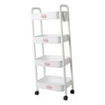 thumbnail image 1 of Carro de almacenamiento multiusos perfecl con ruedas estante organizador 4 niveles, 1 of 8