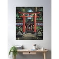 thumbnail image 2 of Japanese Shinto Shrine Art Print Poster Wall Art, Modern Wall Decor For Living Room Bedroom, 24x36 UNFRAMED, 2 of 3
