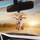 thumbnail image 3 of Adorno plano en 2D para el espejo retrovisor del coche con reno, acrílico, dibujo animado, alce, árbol de Navidad, accesorios para el interior del coche, para la ventana o la pared, 3 of 7