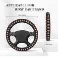 thumbnail image 5 of Fotbe Butterfly Skull for Steering Wheel Cover Universal 15 in Car Accessories for Men Women,Steering Wheel Protector Comfortable Protective Case for SUV Sedan Decor, 5 of 8