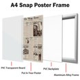 Fire Frame For Frame Flow fire A4 Silver Snap Frame, 10 Pack, Wall Mount Opening Clip Frames ...
