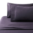 thumbnail image 2 of Hong and Arts Inc. Marina Decoration Soft Silky Zipper Solid Rayon from Bamboo All Season Duvet Cover Set with Corner Tie and Hidden Zipper Eggplant -, 2 of 5