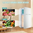 thumbnail image 3 of TACOOL Refrigerator with Top Freezer 3.5Cu.ft Two Door Small Mini Fridge with Extra Drink Space for Home Office Dorm White, 3 of 8