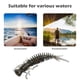 thumbnail image 3 of Wosthever 10 Uds Larva señuelos blandos 55mm 75mm 100mm señuelos artificiales gusano de pesca lubina de silicona Minnow Swimbait Jigging cebos de Pescar F 75MM Wosthever OD000528-24, 3 of 6