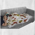 thumbnail image 6 of Autumn Soft Flannel Fleece Blanket, Branches with Fall Leaves Seasonal Colors Nature Environment Foliage, Cozy Plush for Indoor and Outdoor Use, 50" x 60", Burnt Sienna Brown Green, by Ambesonne, 6 of 6