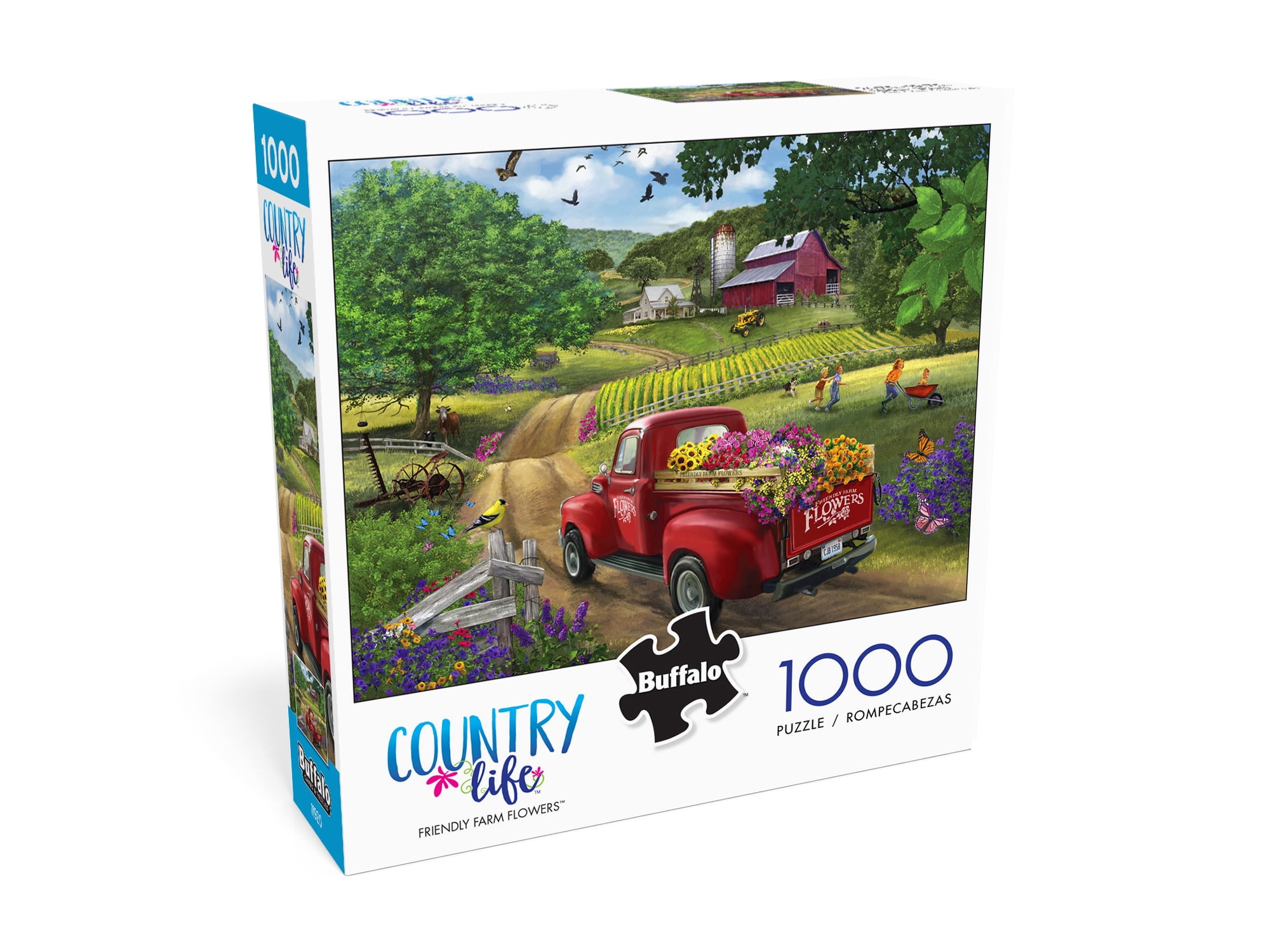 Buffalo Games - Country Life - Friendly Farm Flowers - 1000 Pieces Jigsaw Puzzle