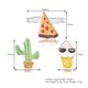 thumbnail image 3 of Broches de aleación de zinc para ropa y bolsos: adorable trío de broches con dibujos de plantas alimenticias, 3 of 3