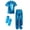 Light Blue, variant on Haitryli Girls Boys Shiny Metallic Hip Hop Dance Outfits Short Sleeve Tops with Pants Gloves Oversleeve Sets Black 11-12