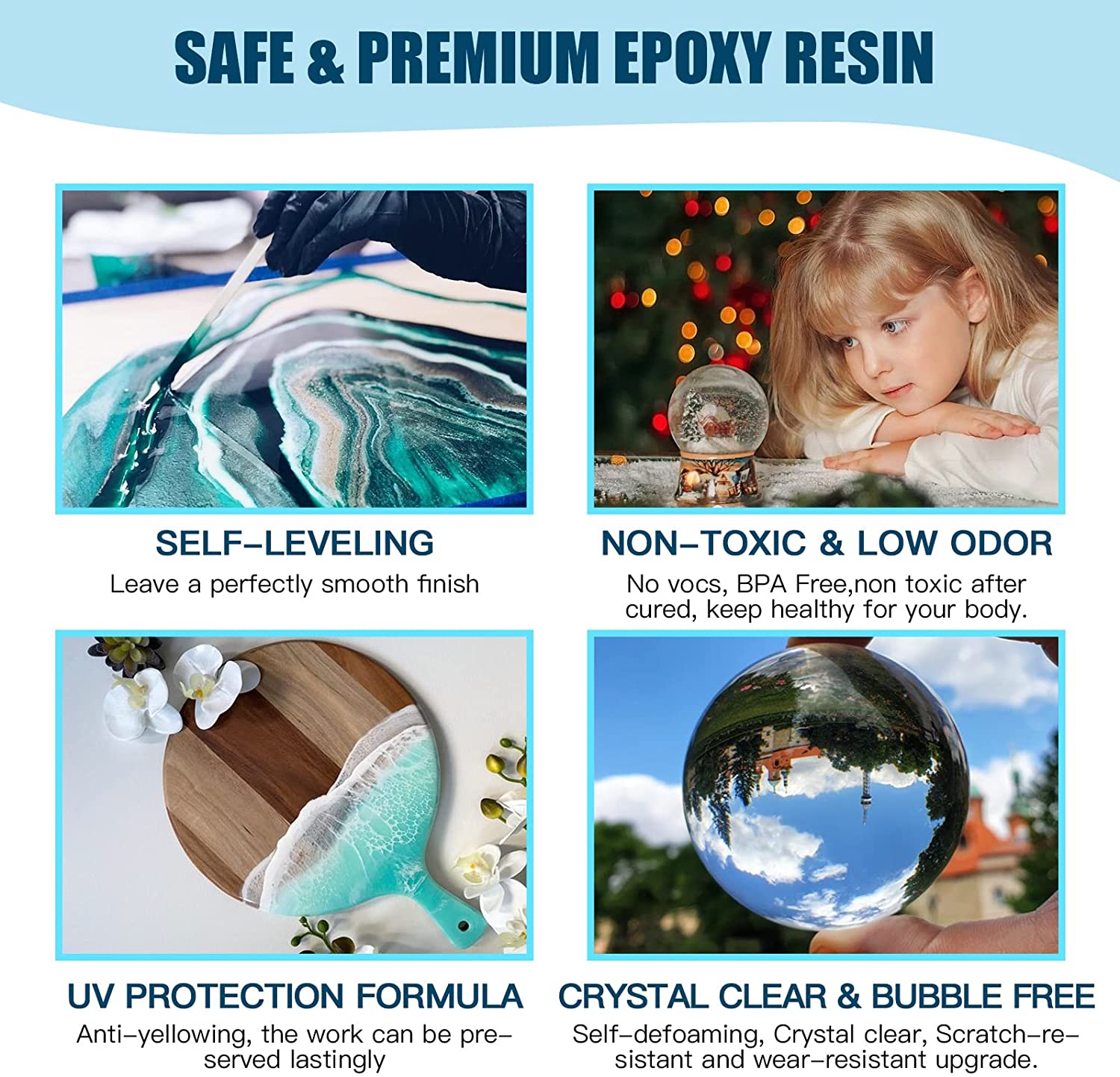 TEEXPERT Epoxy Resin Kit for Beginners (16 fl oz) photo 7