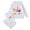 style-01 White, variant on Gubotare Toddler Girls Clothing Sets Girls Hooded Sweatshirt and Pants Set for Toddler and Big Kids Size 5T 6T (White,5-6 Years)