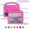 thumbnail image 2 of Nalacover Portable Heavy Duty Case for iPad 10th Generation 10.9" 2022, EVA Shockproof Armor Military Grade Lens Protection Case with Kids Friendly Handle Foldable Stand Bracket Case, Pink, 2 of 10