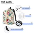 thumbnail image 3 of Balery Bird Butterfly Rose Mochila Clásica Impresa Básica para Viaje, Mochila Escolar Resistente al Agua, Mochila de Lona con Correas Ajustables-Medium, 3 of 5