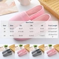thumbnail image 3 of Women Autumn Winter Closed Toe Closed Back House Slippers Soft Non Slip Cushioned Flat Indoor Warm Footwear Gray 7.5-8.5(40), 3 of 5