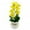 Yellow, variant on Mdesiwst Artificial Potted Magnolia Flower,7 Head Faux Floral Plants Bonsai Indoor Outdoor Desktop Decoration