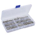 thumbnail image 2 of Juego de tornillos autorroscantes de metal de 600 piezas Kit surtido de tornillos de máquina avellanados elevados, 2 of 9