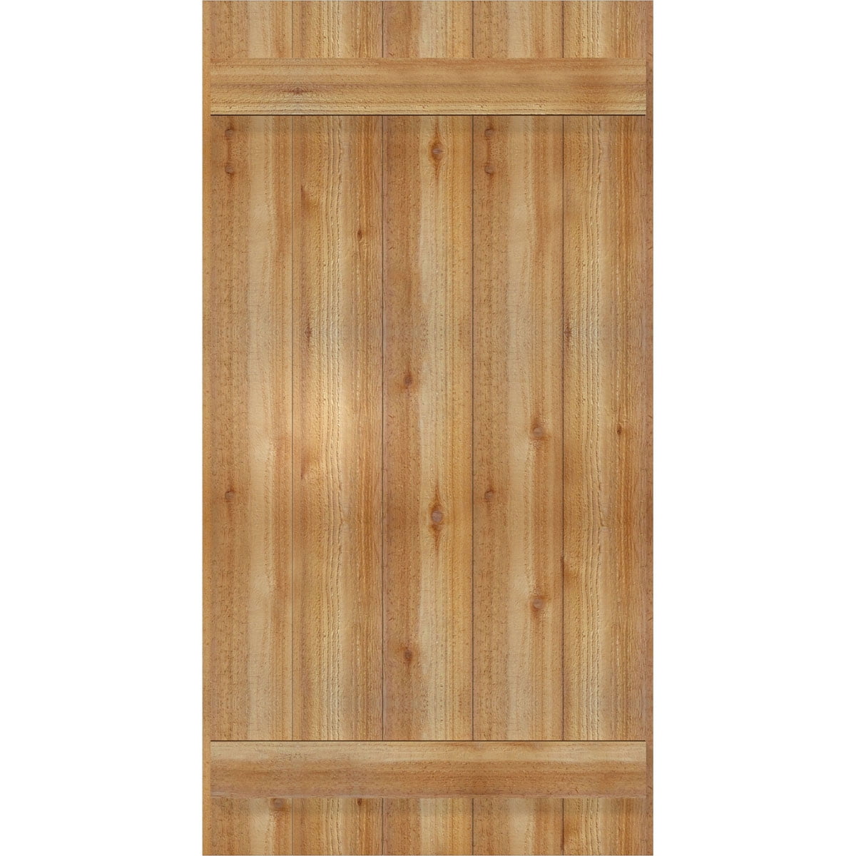 26 7/8"W X 51"H Timbercraft Five 5 3/8" Boards Joined Board-N-Batten Shutters, Rough Sawn Western Red Cedar (Per Pair)