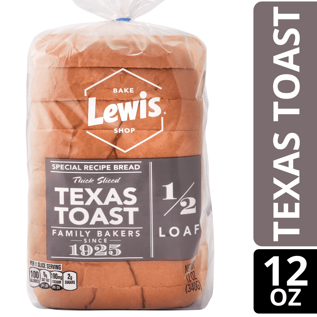 Lewis Bake Shop Half Loaf Texas Toast Bread, 1/2 Loaf, 12 oz. Walmart