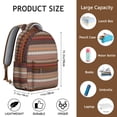 thumbnail image 6 of Tribal Print College Backpack - Boho Style Daypack with 17" Laptop Pocket | Spacious Bookbag for School, Dorm & Travel Essentials, 6 of 6