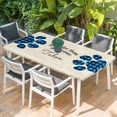 thumbnail image 2 of Cats Pawprints Table Cloths for 3 Foot Rectangle Tables, Yellow Black Buffalo Plaid Simple Beige Patio Waterproof Elastic Fitted Tablecloths, Washable Rectangular Table Cover for Camping, 2 of 8