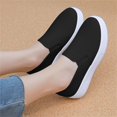 thumbnail image 6 of XIMIN Women Slip on Casual Loafers Sneaker Retro Traditional Breathable Lightweight Black White Casual Simple Softy Shoes for Running Walking Sport, 6 of 9