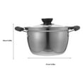 thumbnail image 4 of Stainless Steel Pot With Dual Handle Deep Stainless Steel Saucepan Polished Metal Saucepan, 4 of 8