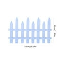thumbnail image 3 of White Plastic Garden Fence, Decorative Picket Fence Edging for Lawns Flowerbeds Plant Borders, Outdoor Landscape Border Fence for Yard Patio Garden Decoration, 3 of 6