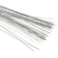 thumbnail image 4 of Uxcell 28 Gauge 14.17" Floral Stem Wire, 100 Pcs Paper Wrapped Iron Flower Stem, Silver Tone, 4 of 6