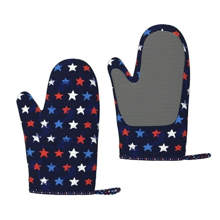 

Lafuoo Watercolor Stars1 Pattern Silicone Anti-Scalding Gloves Hanging Rope Gloves are Suitable for Kitchen Utensils for Kitchen Baking Cooking Outdoor Barbecue