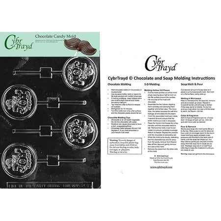 

Joy Pop Chocolate Candy Mold with Exclusive Cybrtrayd Copyrighted Molding Instructions