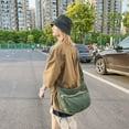 thumbnail image 6 of Canvas Casual Messenger Bag Hobo Crossbody Bag Canvas Shouder Tote Handbag for Women and Men, 6 of 9