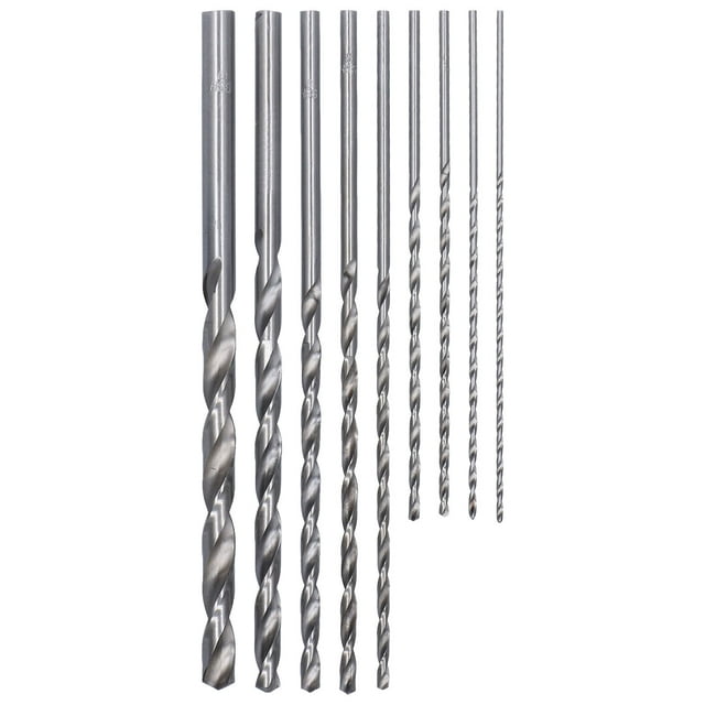 Brocas Para Metal, Broca Helicoidal Extralarga Acero De Alta Velocidad Para Madera Para Plástico Cergrey Extra Long Twist Drill Bit