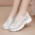 thumbnail image 6 of Ludearly Women's Orthopedic Shoes Woven Wide Arch Support Slip-On Orthowalk Sneakers Casual Breathable Soft Anti-Skid Sports Footwear 6.5&Beige#07, 6 of 8