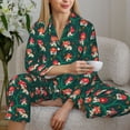 thumbnail image 6 of Lsque Mushroom House Pattern Long Sleeve Pajama Set for Women - Soft 2-Piece Sleepwear and Loungewear Set with Pockets, Comfy Nightwear-X-Large, 6 of 7