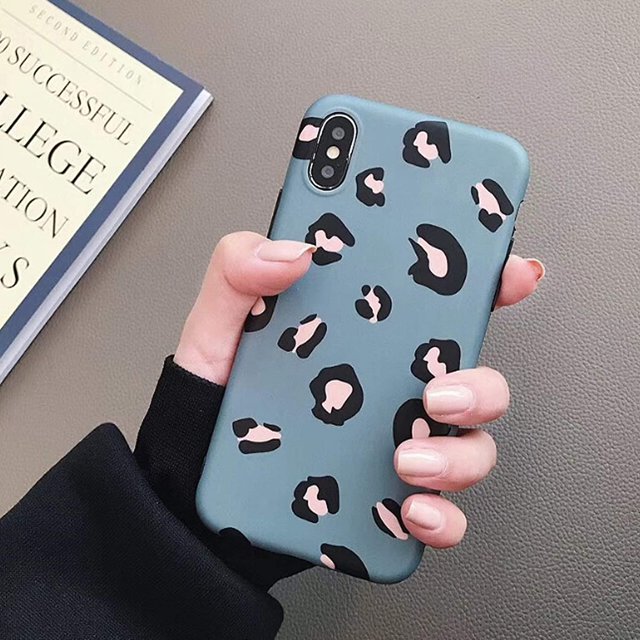 Case for iPhone, Cute Leopard Print Soft TPU Case, Ultra Slim Gel Silicone Protective Bumper Cover