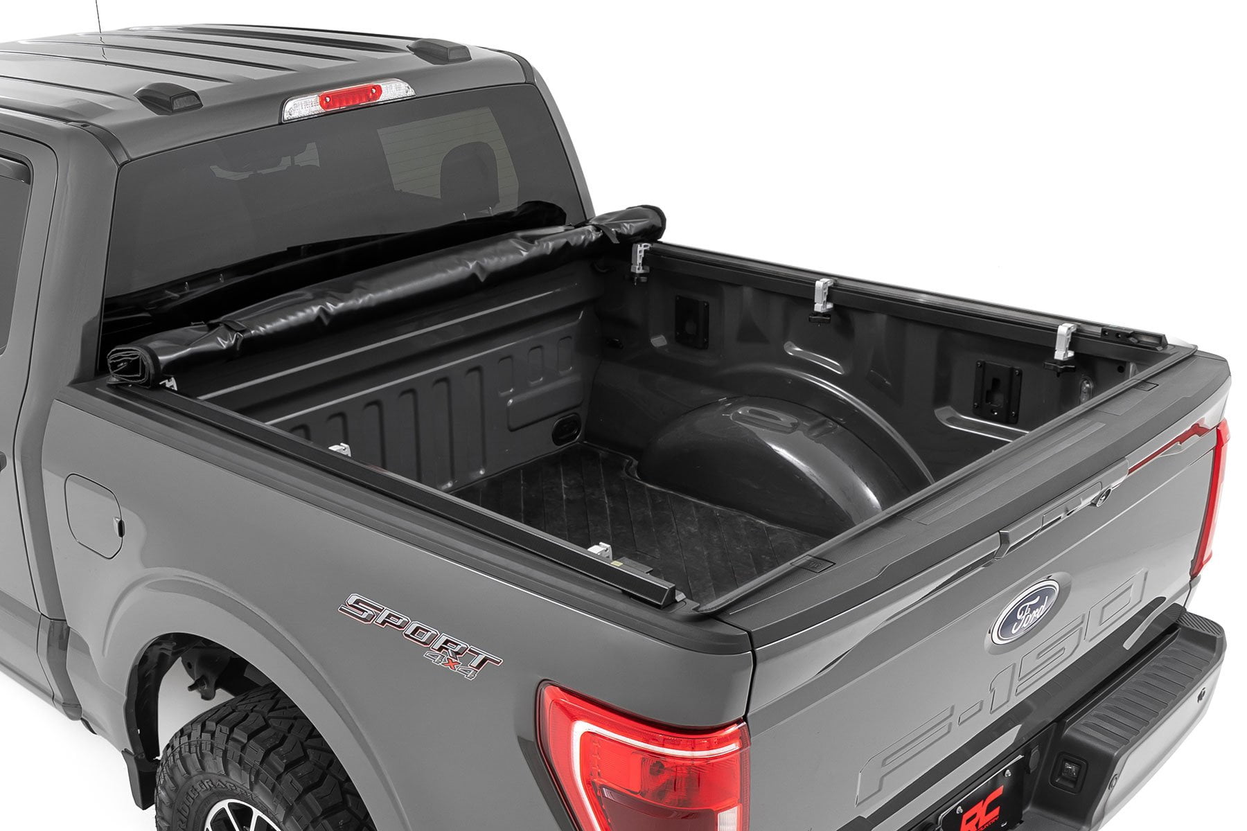 Rough Country Soft Roll-Up Bed Cover for 2015-2026 Ford F-150 | 5'7" - 42220550