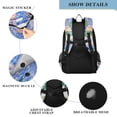 thumbnail image 4 of FORMRS Unisex School Backpack 17" Student Travel Bag with Laptop Compartment, Seaside Boat, 4 of 7