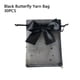thumbnail image 4 of Bewildely Bolsa de tul de 30 Uds., bolsa con cordón, bolsas de ñame, bolsas de jabón, cadena de bolsillo para dulces, cinta de embalaje de Kits de decoración para fiestas negro 17*23cm, 4 of 6