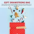 thumbnail image 2 of CIMAXIC christmas 10PCS Xmas Ribbon Drawstring Bag Practical Xmas Candy Gift Bag Small Gift Pouch,6.69"X4.72"X0.02", 2 of 5