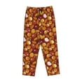 thumbnail image 4 of Goofa Almond Nuts Printed Soft Pajama Pants for Women, Wide Leg Comfy Casual Lounge Yoga Pants-X-Large, 4 of 9