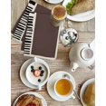 thumbnail image 4 of Brown Black Kitchen Dish Towels for Drying Dishes Set of 3, Modern Abstract Art Farmhouse Striped Waffle Weave Microfiber Hand Tea Bathroom Towels Quick Dry & Absorbent Towel 15.7x23.6, 4 of 7