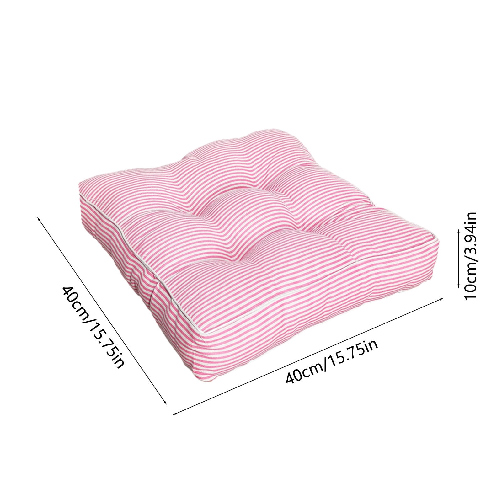 16x16 Inch Square Throw Pillow Decorative Cushion for Couch Living Room - Soft Polyester Lumbar Support Seat Cushion Multicolor