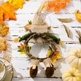 thumbnail image 4 of Fall Wreath with Plush Gnome, Artificial Grapevine Wreath with Flowers Maple Leaves and Berries, Autumn Harvest Wreath for Front Door Window and Wall Decoration, 4 of 9