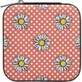 thumbnail image 5 of GZHJMY Leather Jewelry Box Polka Dots Daisy Portable Mini Jewelry Storage Bag for Travel, Small Ring Case Earrings Organizer Necklaces Box for Women Girls, 5 of 7