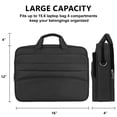 thumbnail image 4 of CshidWorld Laptop Bolso para Laptop de 15.6 Pulgadas, Bolso para Computadora, Maletín para Laptop para Hombre y Mujeres, Bolso de Hombro para Laptop, Bolso Mensajero para Trabajo, Negocios, Viajes, O, 4 of 7