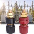 thumbnail image 3 of Dioche 2pcs 555 Type Binding Post Brass Pillar Terminal Block M8 Thread 0V-380V 200A,555 Binding Post,M8 Binding Post, 3 of 8