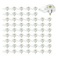 thumbnail image 1 of Unique Bargains 60 Set Mirror Holder Clips 5mm Circular Glass Clip Glass Cabinet Clips, Clear Plastic, 1 of 6