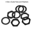 thumbnail image 3 of 4 Juegos de Nut y Arandelas para Guitarra 3/8" Jack de Entrada y Salida Negro para Guitarra, Bajo, 3 of 5