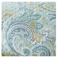 thumbnail image 5 of Drevy - Cortona Paisley Quilt Set - Full/Queen Quilt (88x92in.) + Two Standard Pillow Shams (26x20in.) - Paisley - Green, Yellow, Blue, and White - Reversible - Cotton Fabric, 5 of 5