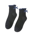 thumbnail image 4 of PMVFHDE Womens Socks Short Fashion Japanese Bowknot Lace Ankle Socks, 4 of 4